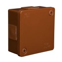 Puszka n/t 86x86x40mm IP55 4-wl 2wkr dł.gum. VP 021-02, brązowa | 61.120 Elektro-Plast Opatówek