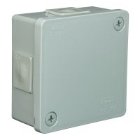 Puszka n/t 86x86x40mm IP55 4-wl 2wkr dł.gum. VP 021-03, szara | 61.121 Elektro-Plast Opatówek