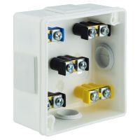 Puszka n/t 86x86x40mm IP55 4-wl 2wkr dł.gum. z zaciskami VP 021-51, biała | 61.122 Elektro-Plast Opatówek