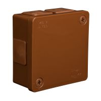 Puszka n/t 86x86x40mm IP55 6-wl 2wkr dł.gum. VP 022-02, brązowa | 61.126 Elektro-Plast Opatówek