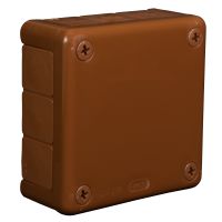 Puszka n/t 98x98x42mm IP55 12-wl dł.gum. VP 041-02, brązowa | 61.138 Elektro-Plast Opatówek