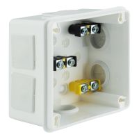 Puszka n/t 98x98x65mm IP55 6-wl dł.gum. z zaciskami VP 043-51, biała | 61.151 Elektro-Plast Opatówek