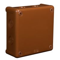 Puszka n/t 118x118x46 IP55 8-wl z osł. VP 052-02, brązowa | 61.160 Elektro-Plast Opatówek