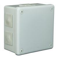 Puszka n/t 118x118x68 IP55 6-wl dł.gum. VP 053-03, szara | 61.166 Elektro-Plast Opatówek
