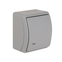 Łącznik światło n/t IP44 VW 156-03, Koala, szary | 61.353 Elektro-Plast Opatówek