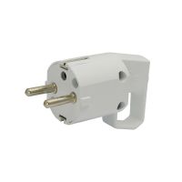 Wtyczka z uchem, z/u "uni-Schuko" 16A 250V IP20 VWUB 325-01, biała | 51.355 Elektro-Plast Opatówek