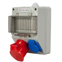 Zestaw 5x16A 2P+Z TH35 7-modułów IP44 | 6263-130 Polam - Nakło