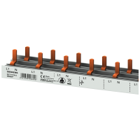Pin Busbar 10mm2, 1p/N Comp+AS 1000mm | 5ST3778-0 Siemens