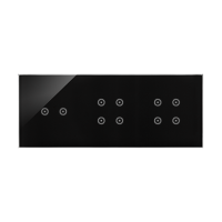 Panel dotykowy S54, 3 moduły, 2 pola dotyk. poziom+4 pola dotyk.+4 pola dotyk., zastygła lawa | DSTR3244/73 Kontakt Simon