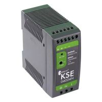 Zasilacz impulsowy KSE 04024P 230/ 24VDC 1,7A 40W na szynę DIN, Uzas: 85-264VAC, Ta70 | 18924-9983 Breve-Tufvassons