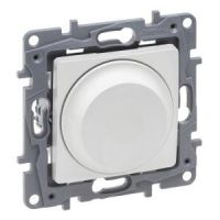 Ściemniacz obrotowy 300 W, 2 przewodowy (do obciążeń RLC oraz do lamp LED) perła, Niloe Selection | 762488 Legrand