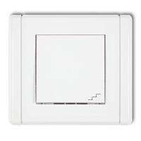 Łącznik p/t schodowy FWP-3, IP20, IP44, 10AX 250V, biały, FLEXI | FWP-3 Karlik Elektrotechnik