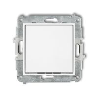 Mechanizm łącznika jednobiegunowego biały | MWP-1 Karlik Elektrotechnik
