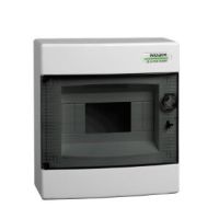 Plast. obudowa instal., przezr. drzwi, natynk., IP40, 1 rząd, 8 modułów | 101497 Noark
