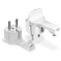 Wtyczka rozbieralna, kątowa płaska WT-16UP, biały  | W-97615 Plastrol