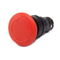 Przycisk dłoniowy bezpieczenstwa, monoblok, 1NO+1NC, grzybek 40 mm, czerwony | T0-MB102E Promet