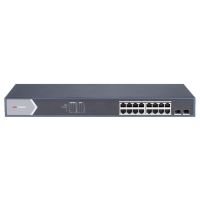 Switch Hikvision DS-3E1518P-SI 16xPoE Gigabit, 2xSFP Gigabit, inteligentne zarządzanie | 301802030 Hikvision Poland