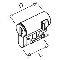 Zamek z wkładką półcylindryczną Aria / PS z jednym kluczem SQ 8mm | 4TBP832032C0100 ABB