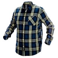 Koszula flanelowa granatowo-oliwkowo-czarna, rozmiar XXL | 81-541-XXL NEO TOOLS