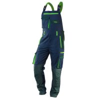 Ogrodniczki robocze PREMIUM, 62% bawełna, 35% poliester, 3% elastan, rozmiar XXL | 81-246-XXL NEO TOOLS