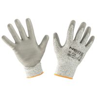 Rękawice antyprzecięciowe pokryte PU, 4X43D, rozmiar 10 | 97-609-10 NEO TOOLS
