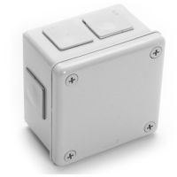 Puszka n/t 98x98x65mm IP55 6-wl dł.gum. popiel, VP-43 | 043-03 Viplast
