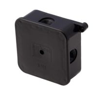 Puszka n/t (1 wkręt) 88x88x40mm IP44 400V pusta czarna, VP-61 | 061-05 Viplast