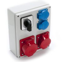Zestaw VZ-24 32A/5 16A/5 2x2P+Z 0-1 IP44 | 952-32 Viplast