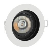 Oprawa FIALE PANDA GU10 oczko GU10 250V IP20 FI100x38mm biały czarny okrągła | SLIP001011 Wojnarowscy