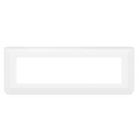 Ramka poczwórna pozioma 8 modułów, Mosaic, biała | 078818L Legrand