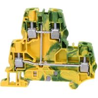 Złącze przelotowe ochronne 2-piętrowe z zac.śrubowymi 0,2-6mm2, Sz:6mm, żółto-zielony | 1SNK506250R0000 TE Connectivity Solutions