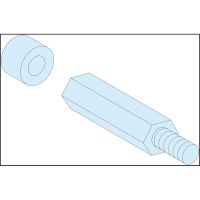 Przekładki sześciokątne M8 40+10mm PrismaSet (zestaw 4 szt) | LVS03199 Schneider Electric