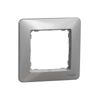 Ramka pojedyncza, srebrne aluminium, Sedna Design & Elements | SDD313801 Schneider Electric
