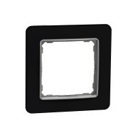 Ramka pojedyncza, szkło czarne, efekt szkła, Sedna Design & Elements | SDD361801 Schneider Electric