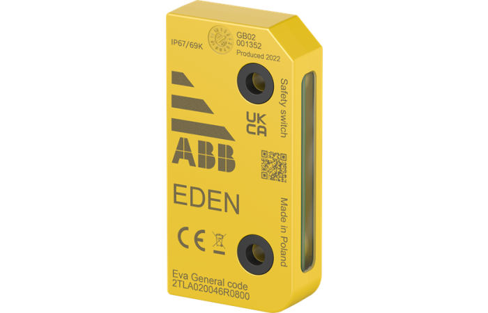 Aktywator Jokab Safety, niekodowany do czujników Adam DYN/OSSD, IP69K, Eva General code | 2TLA020046R0800 ABB