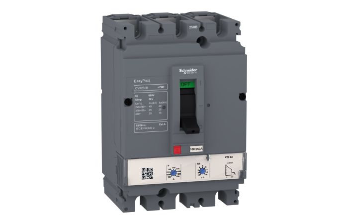 Wyłącznik Compact CVS 25 kA, wyzwalacz ETS 2.2, 250A, 3P 3d | LV525505 Schneider Electric