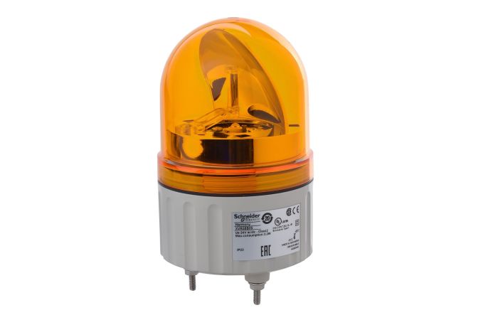 Lampa wirująca z lustrem bez buczka Fi 84 pomarańczowa LED 24 V AC/DC Harmony XVR | XVR08B05 Schneider Electric