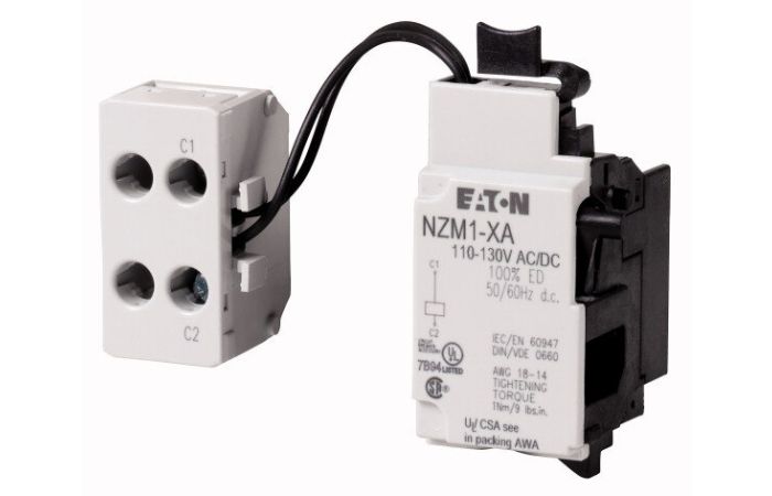 Wyzwalacz wzrostowy z listwą zaciskową, 208-240VAC/DC, NZM1-XA208-250AC/DC | 259726 Eaton