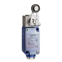 Wyłącznik krańcowy 1R 1Z migowy metal trzpień z rolką z ramieniem | XC2JC10111 Telemecanique Sensors