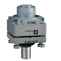 Głowica łącznika krańcowego OsiSense XC trzpień metalowy w osłonie ochronnej | ZCKE619 Telemecanique Sensors