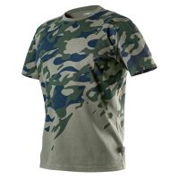 T-shirt roboczy z nadrukiem CAMO, rozmiar XL T-shirt roboczy oliwkowy CAMO, rozmiar XL, 100% bawełna | 81-613-XL NEO