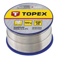 Lut 60%Sn 0,7mm z topikiem SW26 | 44E512 TOPEX