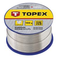 Cyna z topnikiem 1.0mm/100g.SW26 | 44E522 TOPEX