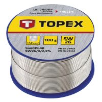 Cyna z topnikiem 1.0mm/100g.SW26 LC60 w opakowaniu | 44E514 TOPEX