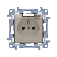 Gniazdo wtyczkowe IP44 b/uszczelki z przesł kl transp (moduł) 16A 250V szybkozłącza krem Simon 10 | CGZ1BCUZ.01/41A Kontakt Simon