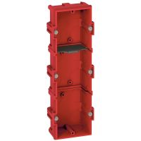 Puszka potrójna przelotowa do ścian murowanych, głębokość 40mm, Batibox | 080143 Legrand