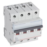 Wyłącznik nadprądowy S304 4P B 20A 6kA serii TX3 | 403418 Legrand