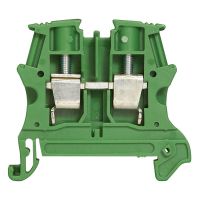 Złączka Viking 1 torowa 6mm2, podstawa izolacyjna, zielona (do obwodów ochronnych) | 037178 Legrand