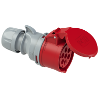 Gniazdo przenośne Shark 16A 5P+Z+N 400V 50/60Hz 6h IP44/54 nikolowane styki | 217-6V PCE