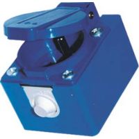 Gniazdo wtyczkowe wersja z bolcem z puszką i uszczelką 16A 2P+Z 230V 50/60Hz IP54 | 104-0HP PCE